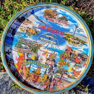 Colorful Los Angeles Souvenir Plate